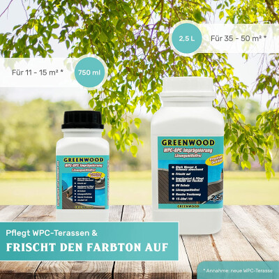 Nun auch im 2,5lt Gebinde - Neue Schönheit für Ihre WPC Terrasse