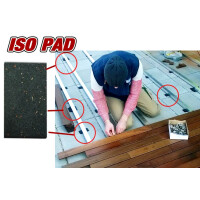 3mm ISO Pad-Gummipad 10x5cm - 70Stück
