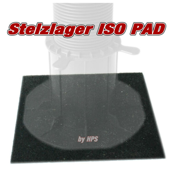 ISO -Stelzlagerpad Pad 18x18cm - 20 St&uuml;ck