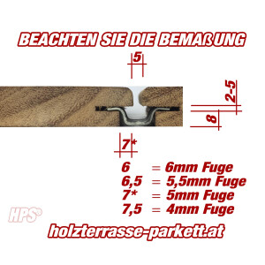 T-Nox Terrassenclip Edelstahl 100Stk