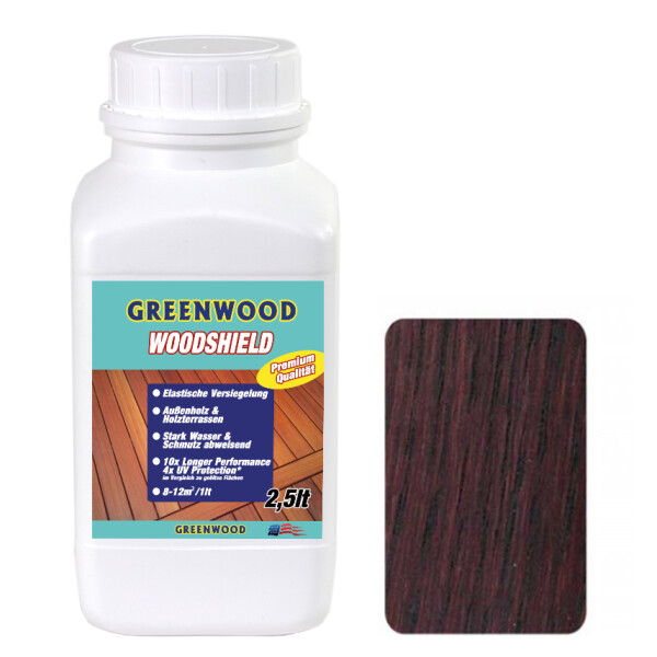 Woodshield - Thermoholz Braun - Außenholz & Terrassen Versiegelung Elastisch 2,5lt