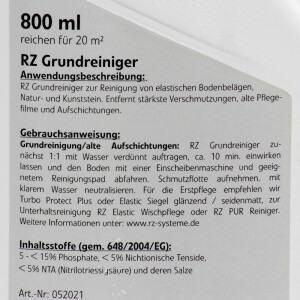 RZ Grundreiniger 800 ml / Elastische Bodenbeläge 