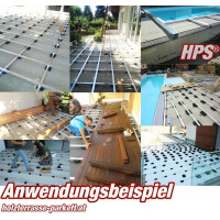 Thermoesche Terrassenholz Holzterrasse Systemlängen 120/160/200/240