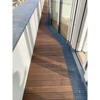 Thermoesche Terrassenholz Holzterrasse Systemlängen 120/160/200/240