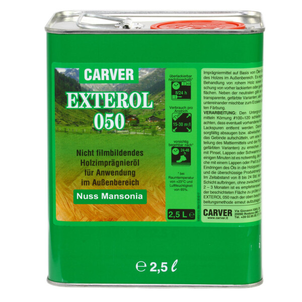 Carver Exterol 050 Terrassenöl Nuss Mansonia 2,5lt