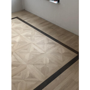 Tafelparkett Elis - Eiche 15mm Massivholz Vorgeschliffen unbehandelt Ohne Microfase 70 x 70cm