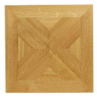 Tafelparkett Elis - Eiche 15mm Massivholz Vorgeschliffen unbehandelt Ohne Microfase 70 x 70cm