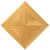 Tafelparkett Elis - Eiche 15mm Massivholz Vorgeschliffen unbehandelt Ohne Microfase 70 x 70cm