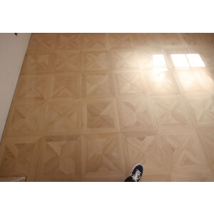 Tafelparkett Elis - Eiche 20/22mm Mehrschicht 6mm Nutzschicht Seidenmatt Versiegelt Ohne Microfase 50 x 50cm