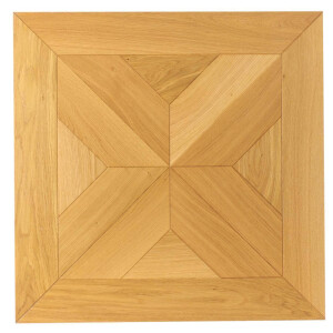 Tafelparkett Elis - Eiche 20/22mm Mehrschicht 6mm Nutzschicht Seidenmatt Versiegelt Ohne Microfase 50 x 50cm