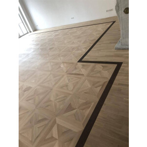 Tafelparkett Elis - Eiche 20/22mm Mehrschicht 6mm Nutzschicht Seidenmatt Versiegelt Ohne Microfase 50 x 50cm