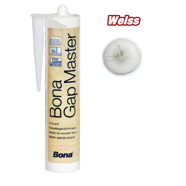 Weiss  - Bona Gap Master - Fugenmasse - Kartusche 310ml