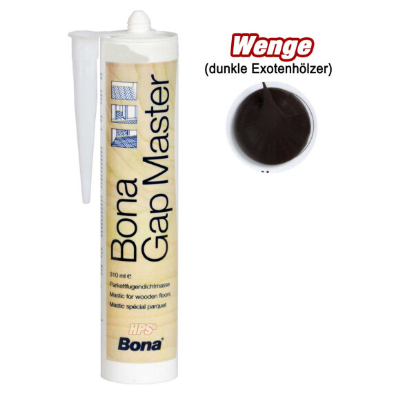 Wenge (dunkle Exotenhölzer) - Bona Gap Master - Fugenmasse - Kartusche 310ml