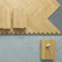 Stabparkett Eiche massiv Standard 20mm - 500x70x20mm