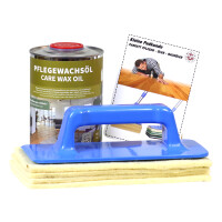 Scheucher Pflegewachsöl 750ml inkl. Padhalter und Schafwollpads