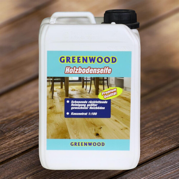 Greenwood Holzbodenseife 3lt - Reinigung geöltes Parkett