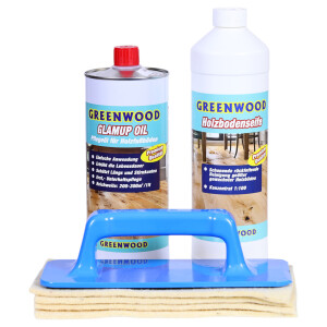 Greenwood GlamUp ÖL / Handpads / Parkettseife SET