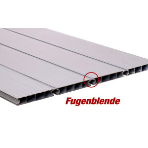 Aluminium Terrassendiele - Staubgrau - RAL 7037