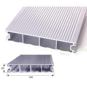 Aluminium Terrassendiele - Staubgrau - RAL 7037