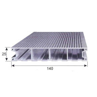 Aluminium Terrassendiele - Staubgrau - RAL 7037