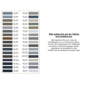 Aluminium Terrassendiele - Reinweiß - RAL 9010