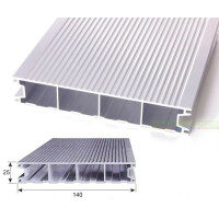 Aluminium Terrassendiele - Reinweiß - RAL 9010