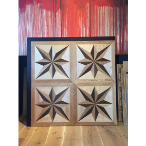 Tafelparkett Hofburg Eiche-Thermo Eiche-Esche 70 x 70cm 15mm Mehrschicht 6mm Nutzschicht Geölt