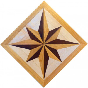 Tafelparkett Hofburg Eiche-Thermo Eiche-Esche 70 x 70cm 15mm Mehrschicht 6mm Nutzschicht Geölt