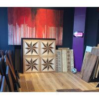 Tafelparkett Hofburg Eiche-Thermo Eiche-Esche 70 x 70cm 15mm Mehrschicht 6mm Nutzschicht Geölt