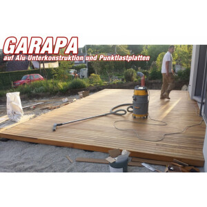 Garapa Premium Terrassendeck- Endlosdiele- Holzterrasse - System Infinity