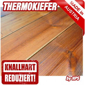 5,8m² Restposten Holzterrasse Thermokiefer