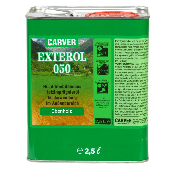 Carver Exterol 050 Terrassen&ouml;l Wenge-Ebenholz 2,5lt