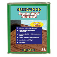 Holz&ouml;l Teak 2,5lt. - Repair&amp;Protect - Greenwood - Premium Holz&ouml;l