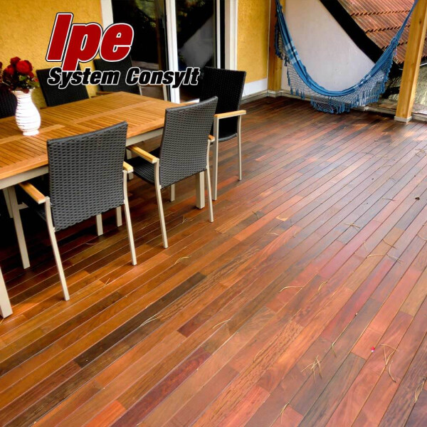 12m² Abverkauf - Ipe Diamantnuß -Short-125- Holzterrasse - System CONSYLT