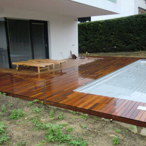 12m² Abverkauf - Ipe Diamantnuß -Short-125- Holzterrasse - System CONSYLT