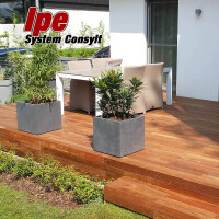 12m² Abverkauf - Ipe Diamantnuß -Short-125- Holzterrasse - System CONSYLT