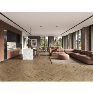 Aktion Eiche Fischgrät Fertigboden Langstab Vinyl-Click