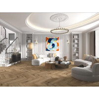 Aktion Eiche Fischgrät Fertigboden Langstab Vinyl-Click