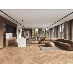 Aktion Eiche Fischgrät Fertigboden Langstab Vinyl-Click