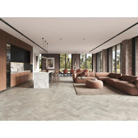 Aktion Eiche Fischgrät Fertigboden Langstab Vinyl-Click