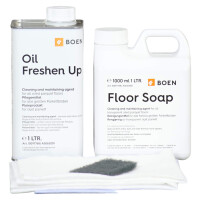Boen Pflegeset für geöltes Parkett - Boen Parkett Seife- Boen Freshen Up ...