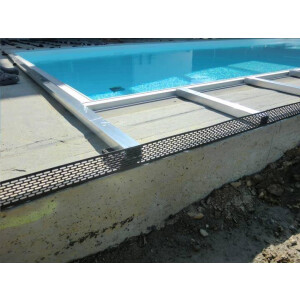 Kunststoff Lüftungsblende 5-9cm / schwarz / 250cm