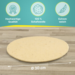 Schafwollpad Ø30cm passend für Einscheibenmaschinen