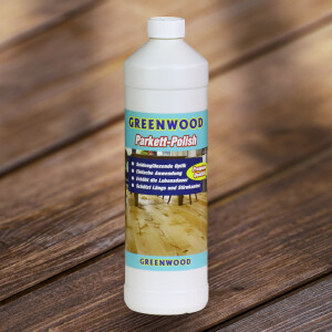Greenwood Parkettpolish Seidenglanz 1lt - Grund-Erstschutz & Dauerpflege