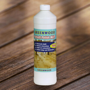 Greenwood Parkettpolish Matt 1lt - Grund-Erstschutz & Dauerpflege