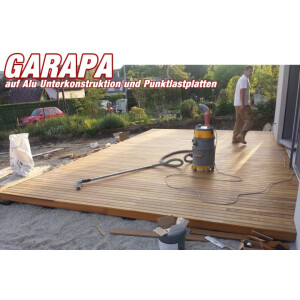 Garapa Sonnenbaum -Short- Holzterrasse - System CONSYLT