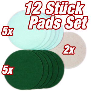 HPS® 12-Stück-Pad Set -5xGrüne,...