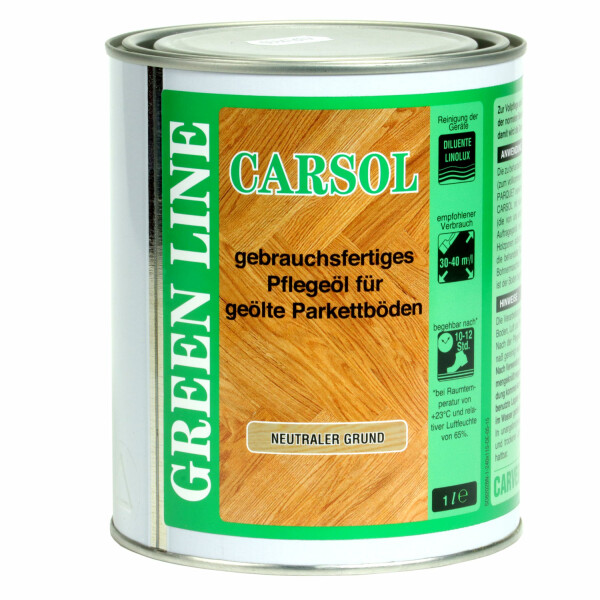 Carver Carsol Pflegeöl 1lt Natur / Neutraler Grund - Pflegeöl für geöltes Parkett