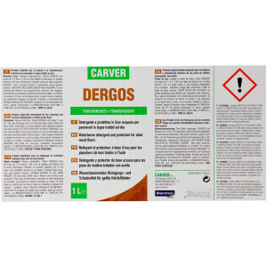 Carver Dergos Holzbodenseife Natur 1lt + Wachsanteil